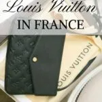 Tips for buying cheaper Louis Vuitton handbags, wallets and accessories in Paris, France.