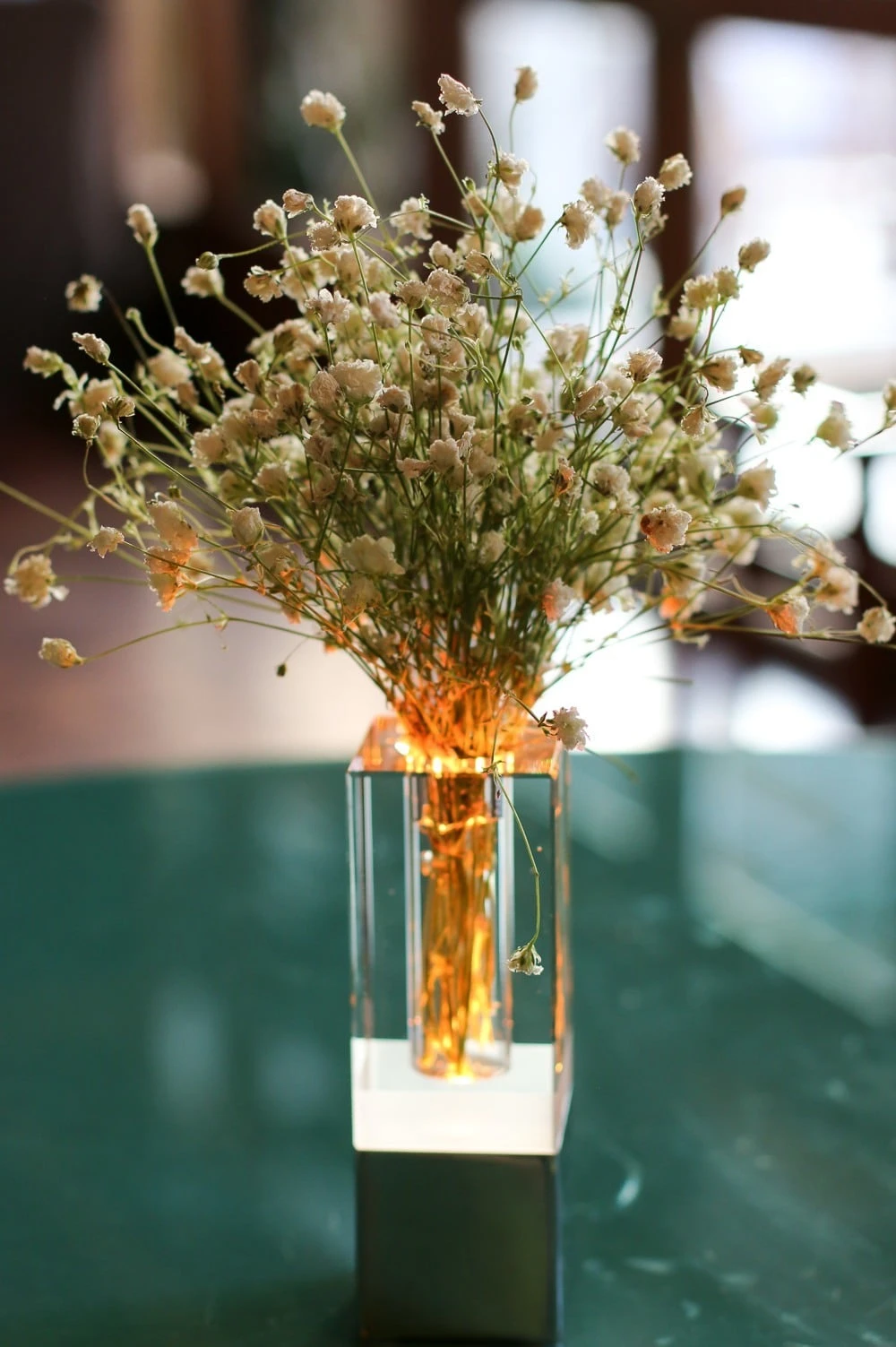 Loved this baby's breath flower arrangement at Peppino restaurant in Kota Kinabalu