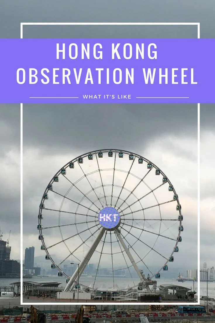 The Hong Kong Observation Wheel is a new attraction on the Central harbourfront that all ages seem to enjoy!