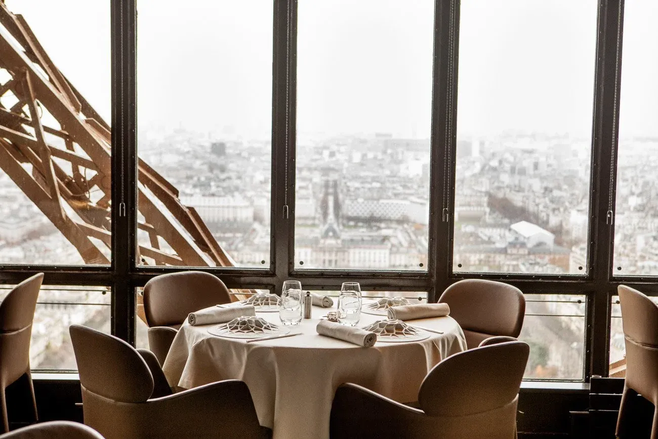 Le Jules Verne is the Michelin-star fine dining restaurant located on the second floor in the Eiffel Tower in Paris. A meal here is one that you will not forget.