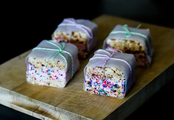 Making ice cream sandwiches out of Rice Krispie treats and Dreyer's Grand is an easy summer dessert with this recipe.