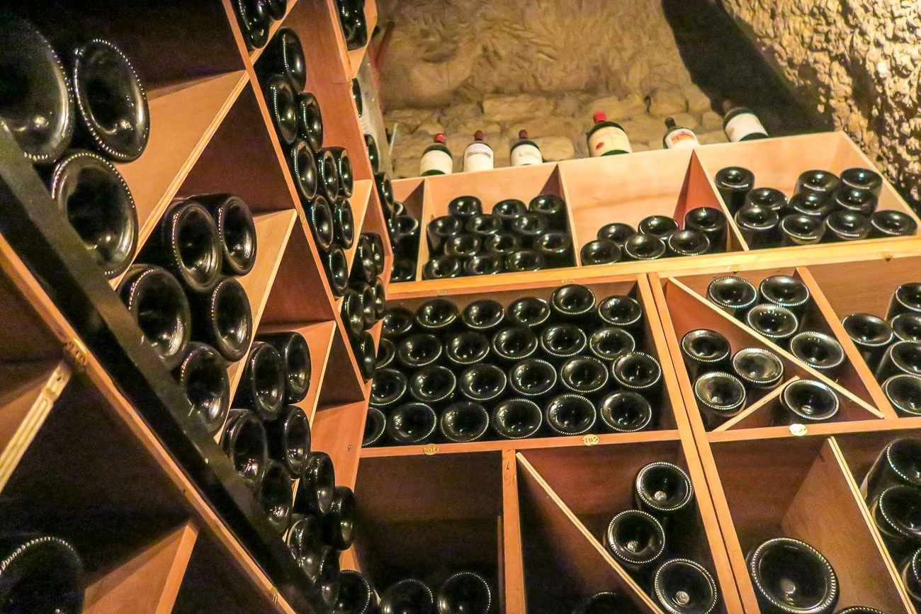 The Le Cinq wine cellar is full of rare vintage wines