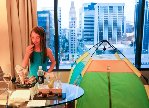 Our gorgeous room with a view at Four Seasons Hotel Denver