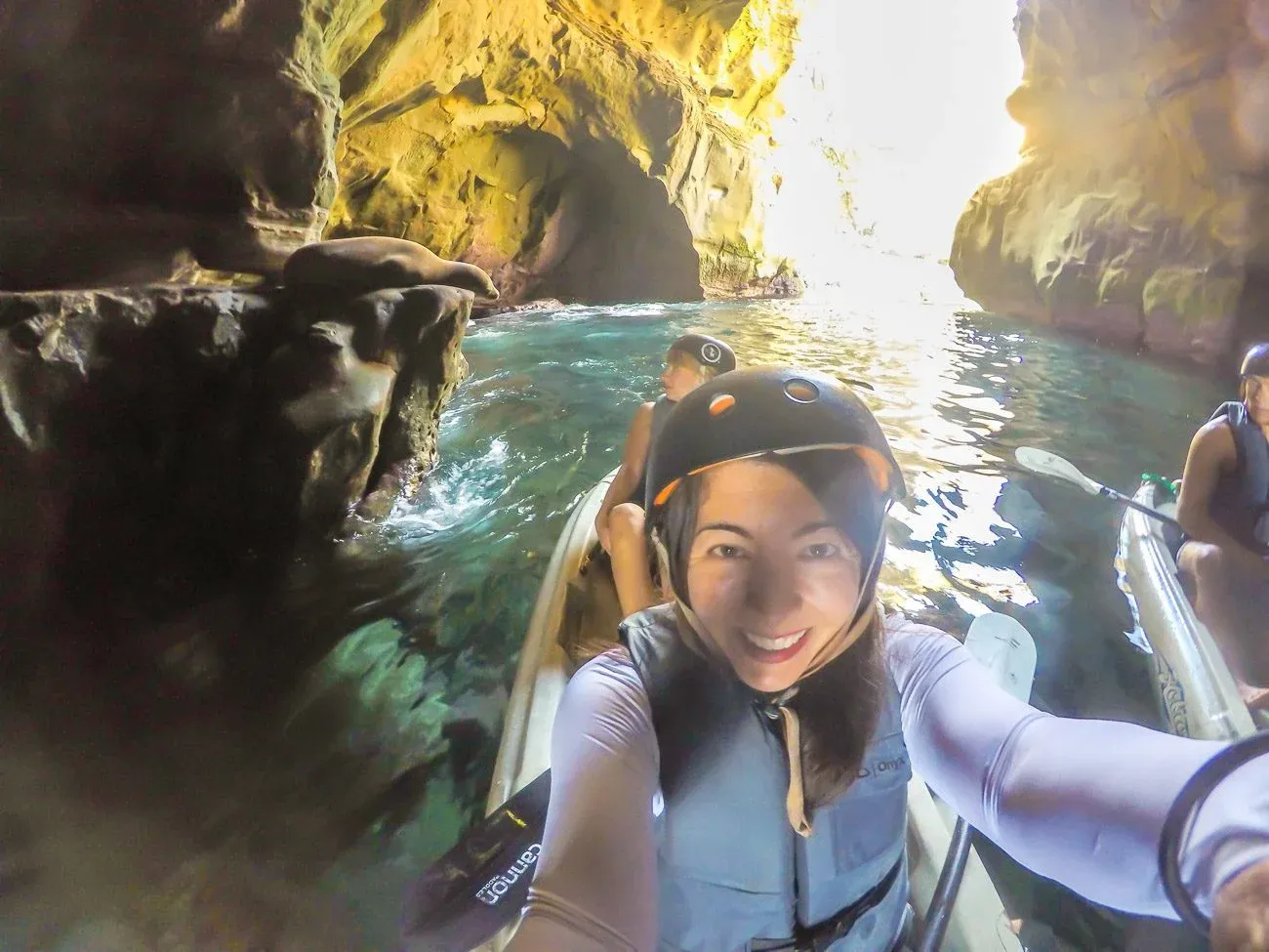 Go kayaking with Everyday California to enter Clam's Cave (conditions permitting)