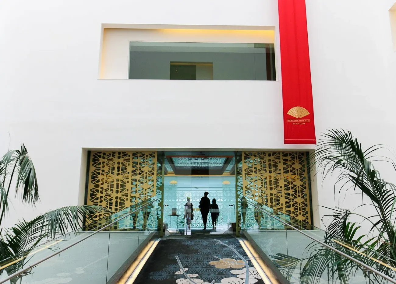 The catwalk entrance to Mandarin Oriental, Barcelona