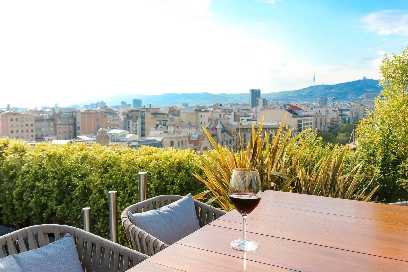 The view from Mandarin Oriental, Barcelona's Terrat rooftop restaurant is one of the best in the city