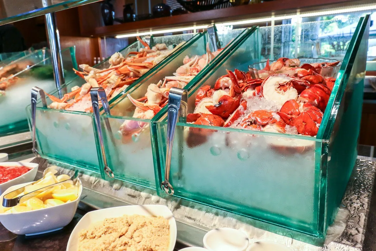 Part of the raw seafood bar at DUO inside Four Seasons Resort Maui at Wailea