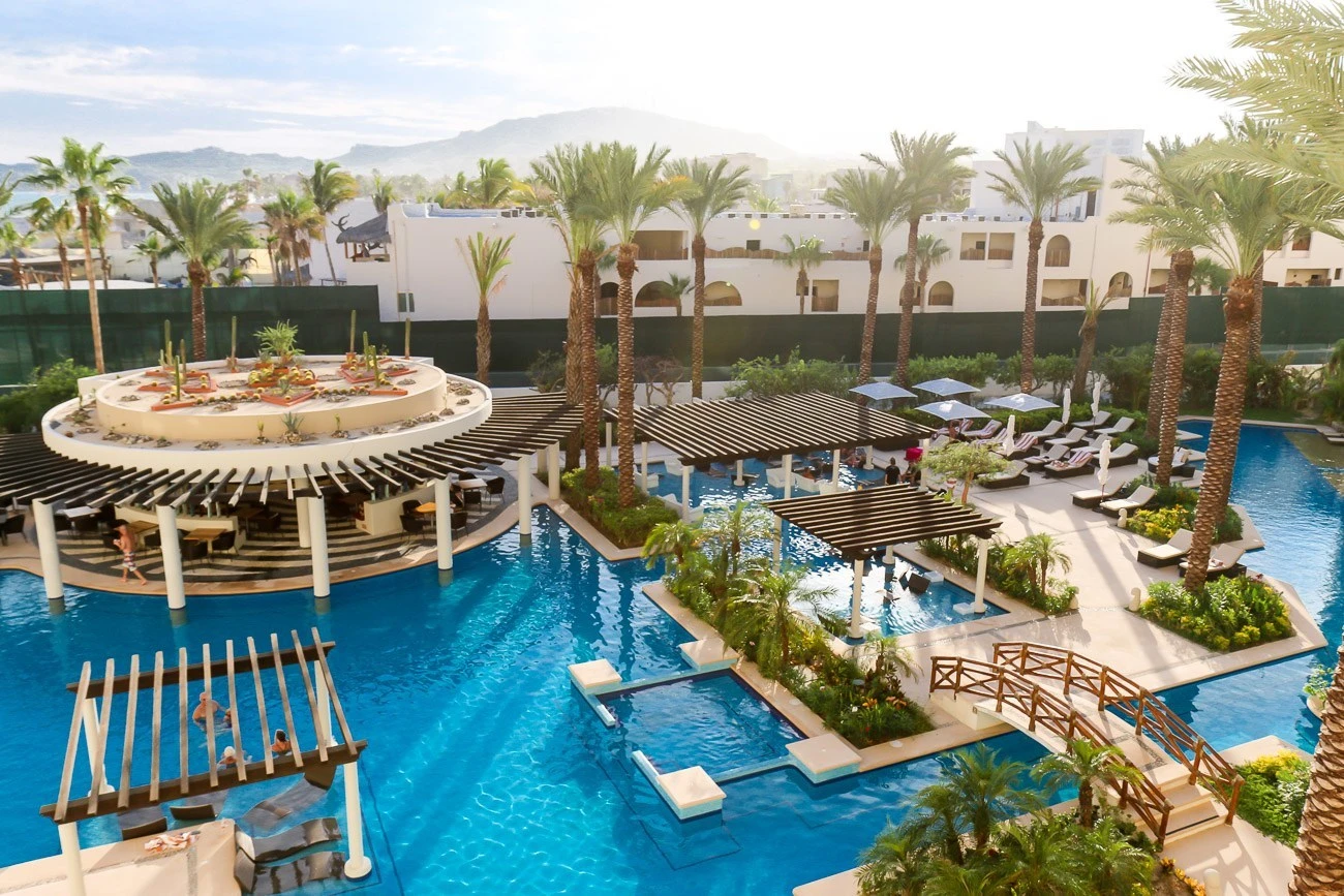 The adult pool at Hyatt Ziva Los Cabos in Mexico
