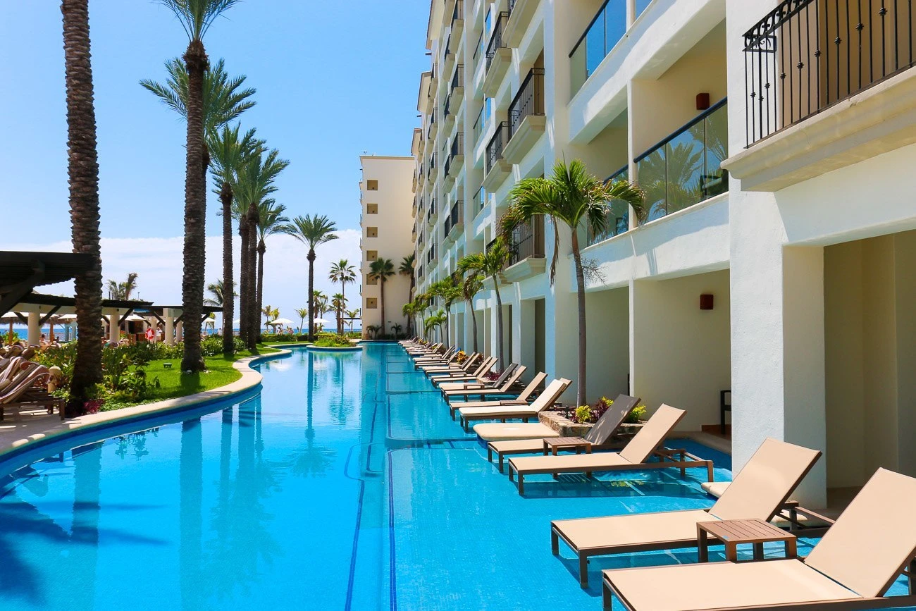 The swim up suites at Hyatt Ziva Los Cabos, a family luxury resort in Mexico