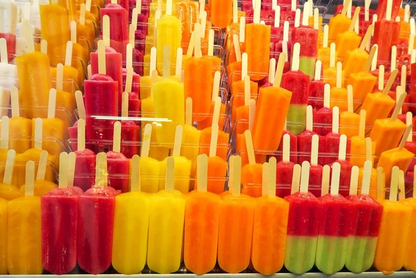 Popsicles at La Boqueria Market in Barcelona