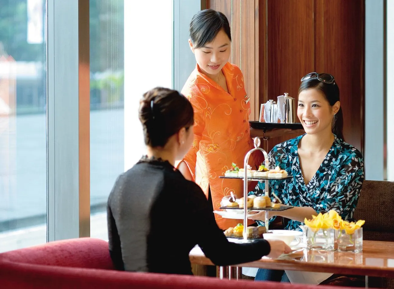 The Clipper Lounge at Mandarin Oriental, Hong Kong has the best afternoon tea in the city.
