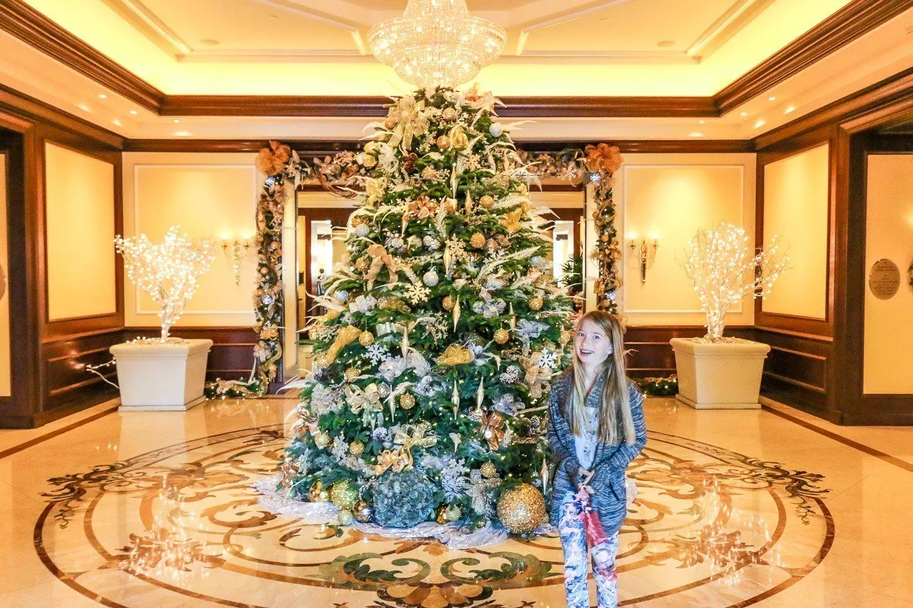 The Christmas tree at Four Seasons Hotel Westlake Village, California
