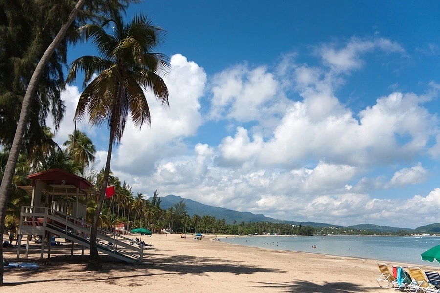 Beautiful Luquillo Beach in Puerto Rico