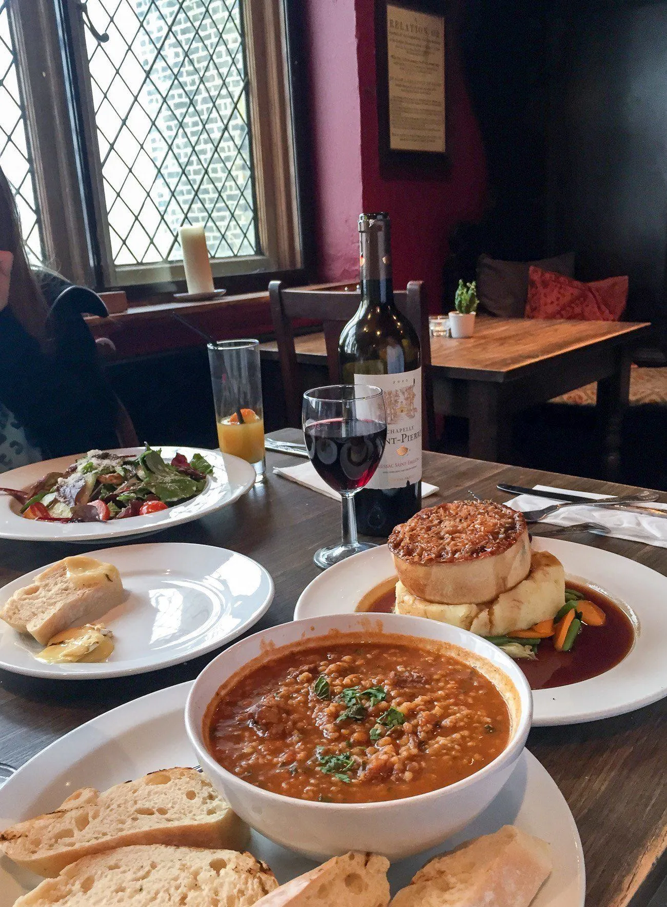 A delicious lamb pie, beef stew and more at the MAyflower Pub in Rotherhithe, London.
