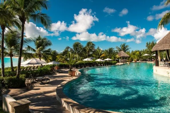 The stunning pool at Grand Isle Resort on Great Exuma in the Bahamas.