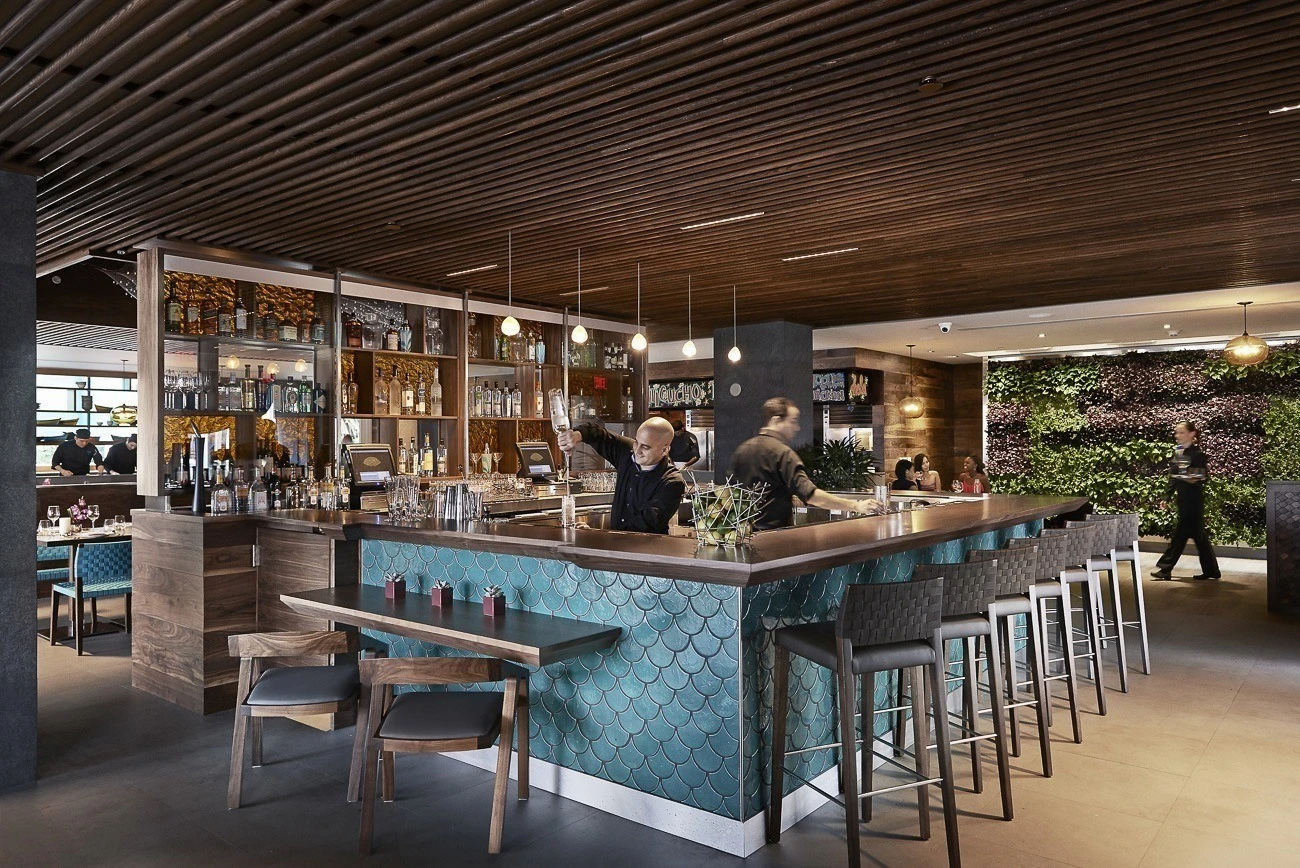 The bar at La Mar by Gaston Acurio, one of Miami's best restaurants