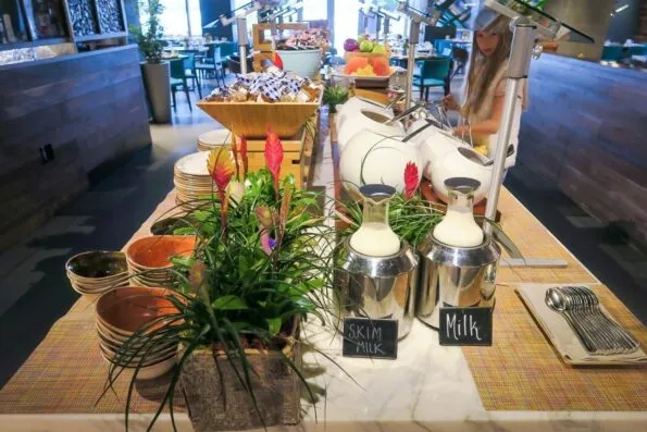 Breakfast at Mandarin Oriental, Miami hotel