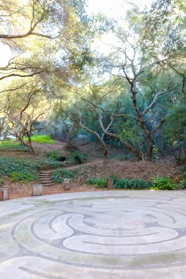 The labyrinth at Golden Door plays a big role in creating spiritual awareness for guests.