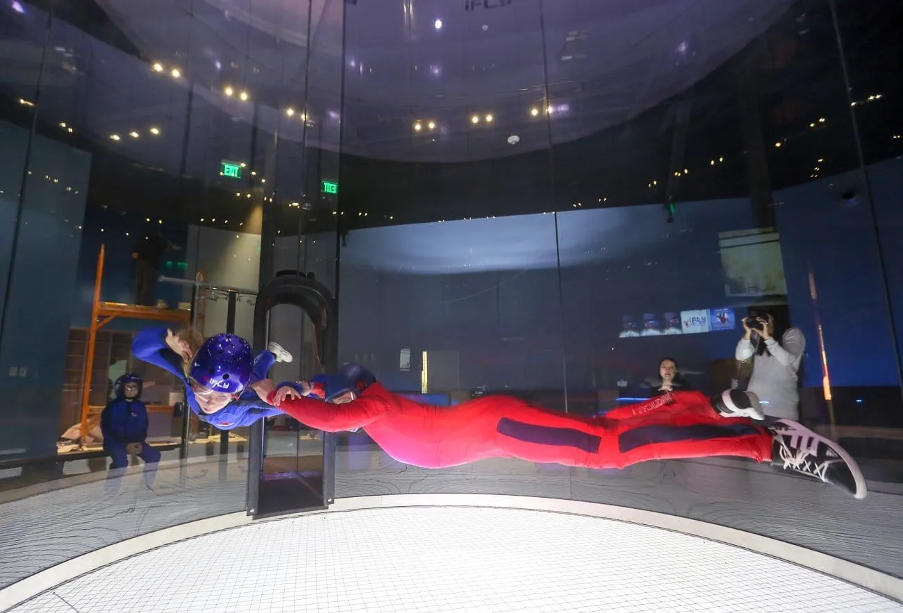 Indoor skydiving at San Diego's newest attraction, iFly
