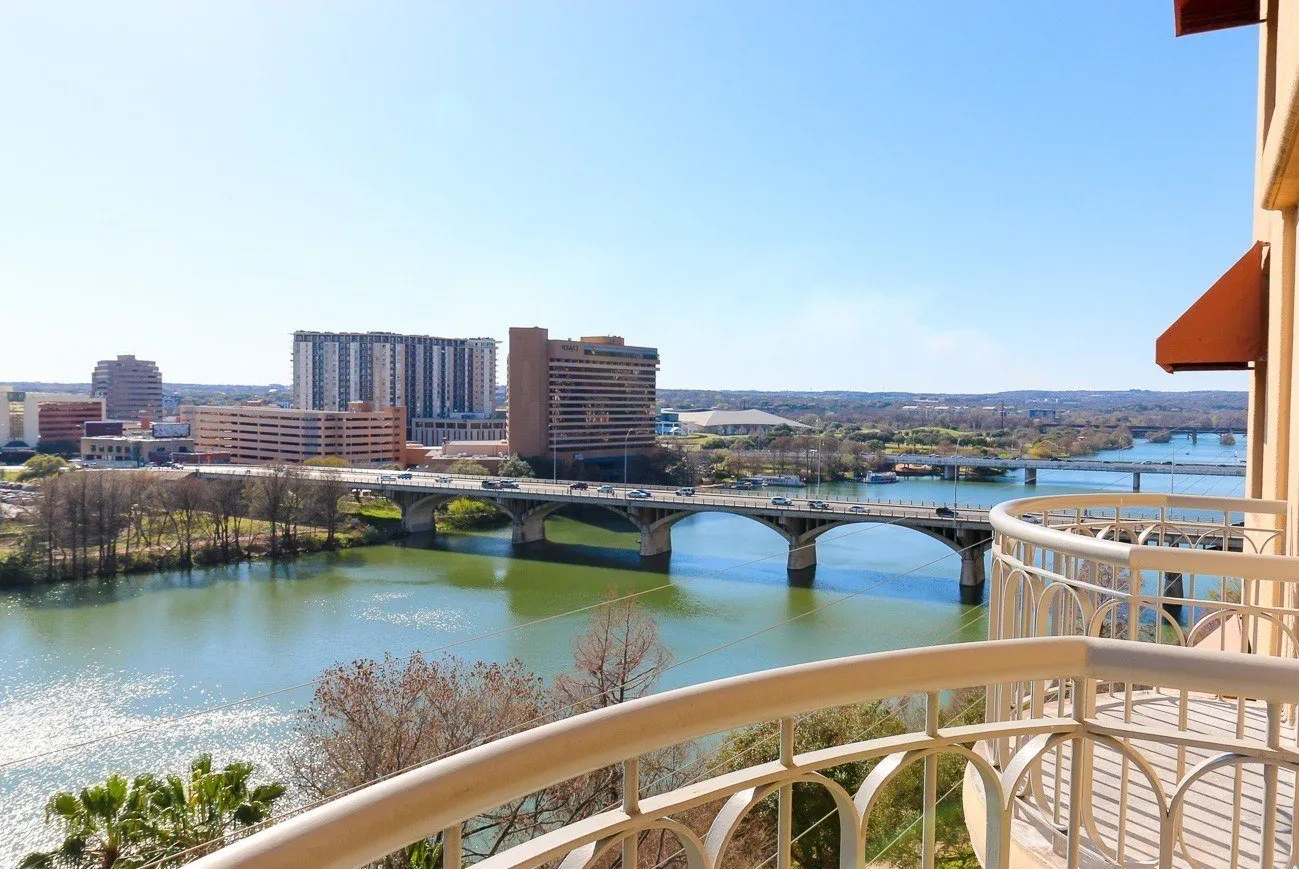 View of Congress Avenue Bridge from Four Seasons Hotel Austin