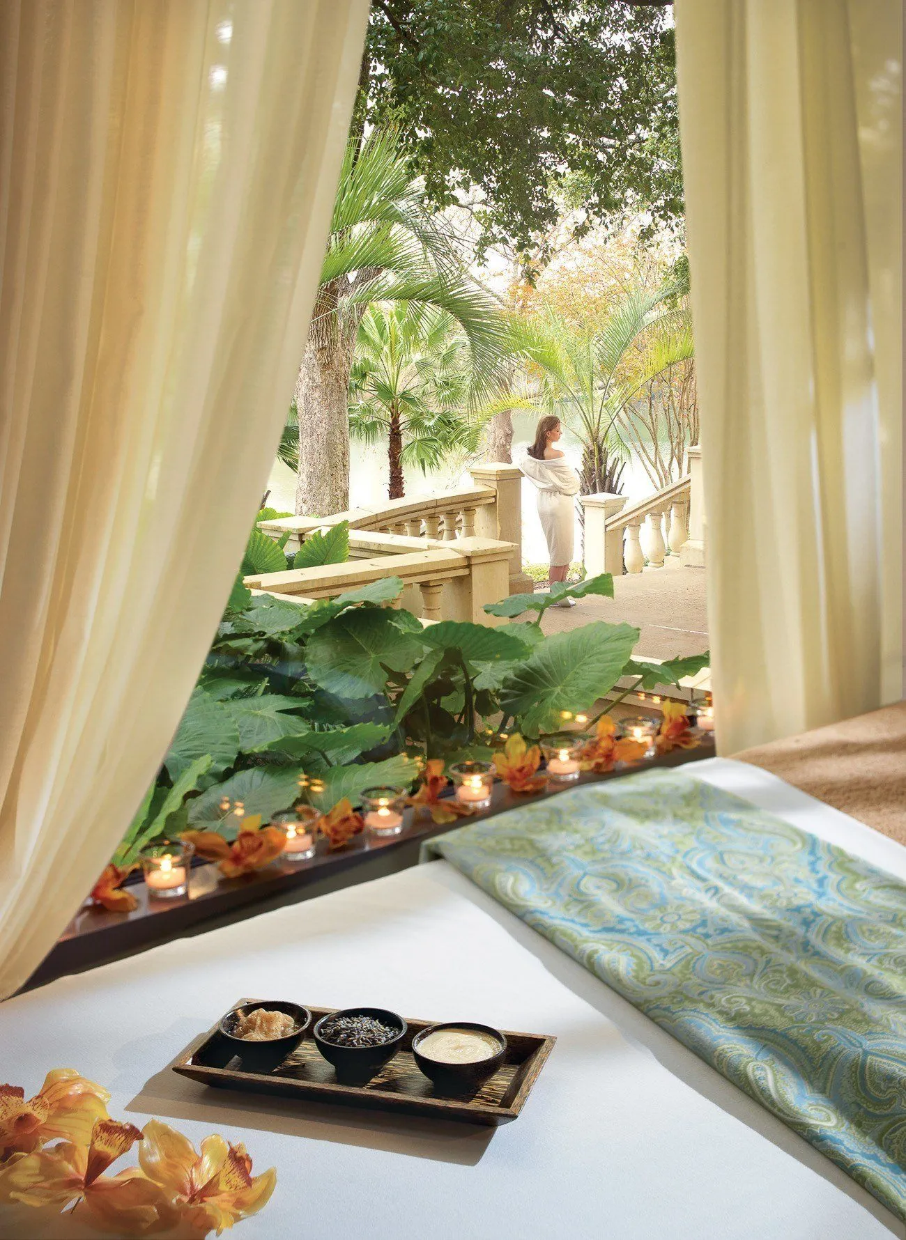 A treatment room at The Spa at Four Seasons Hotel Austin