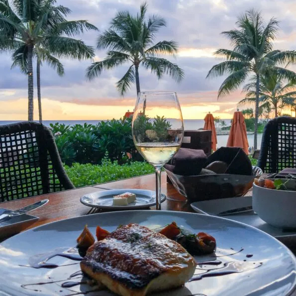 Dinner at Aulani, a Disney Resort and Spa's Ama Ama restaurant.