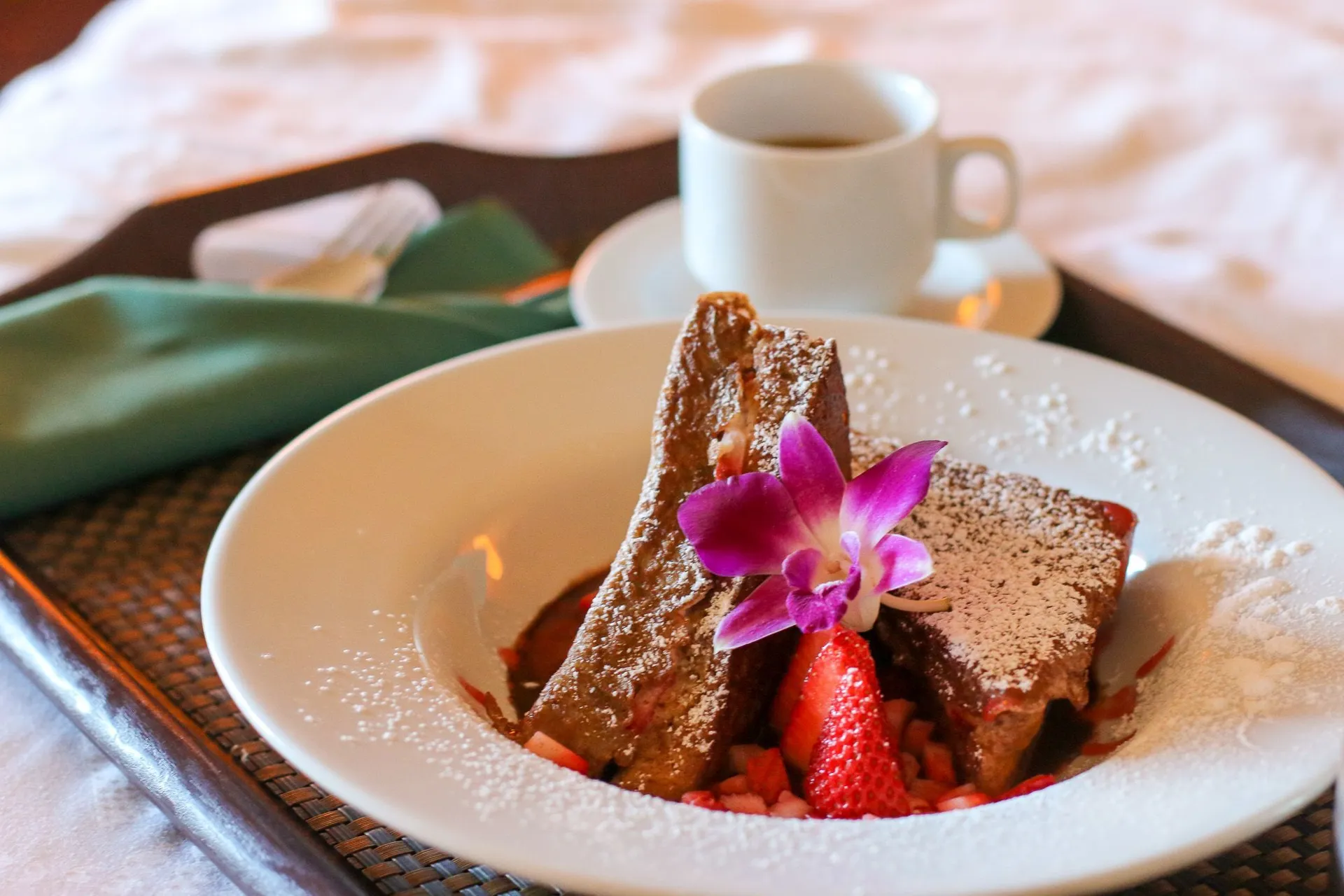 Breakfast in bed is one way to pamper Mom at Disney Aulani in Hawaii.
