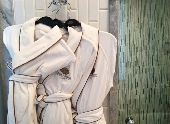 Thick robes at Mandarin Oriental, Taipei