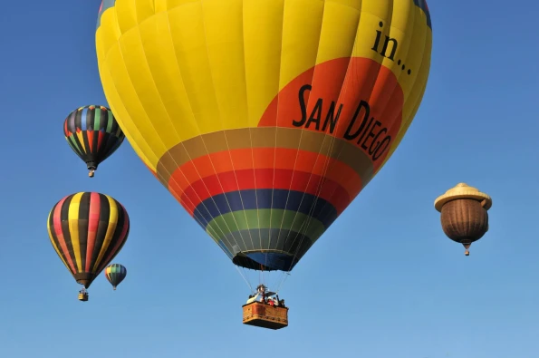Book a sunset hot air balloon tour for some San Diego sightseeing up and down the coast.