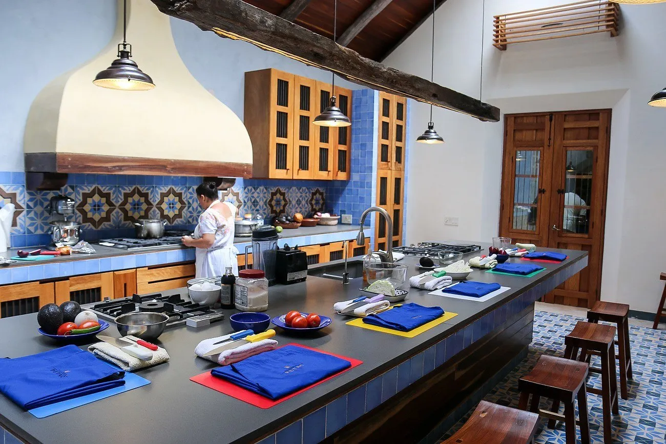 Cooking class at Hacienda Petac, a luxury rental in Mexico near Merida in the Yucatan.