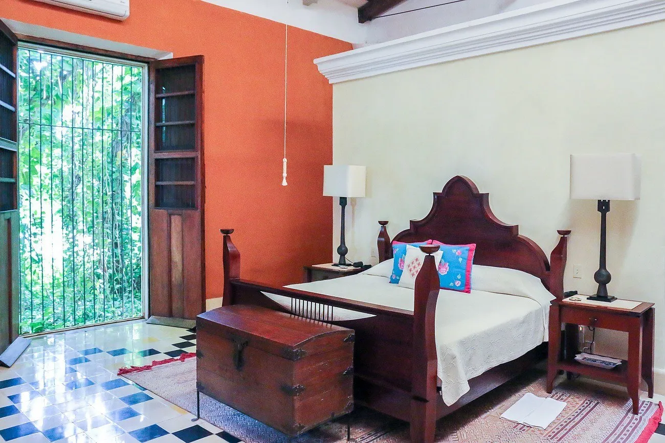 A room at Hacienda Petac, a luxury estate in Mexico's Yucatan peninsula near Merida.