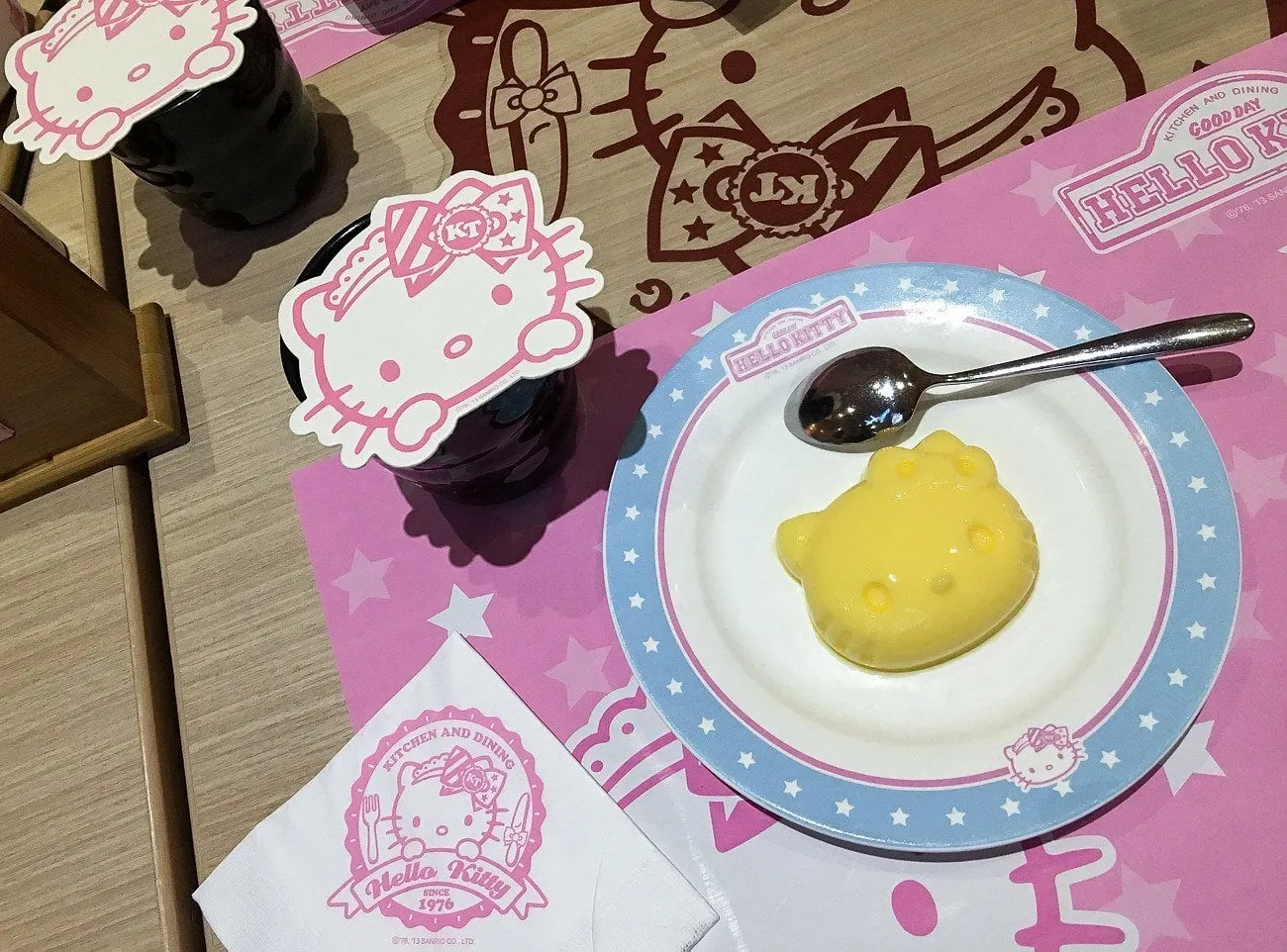 Dessert course at Hello Kitty Kitchen and Dining, a Taipei theme restaurant.