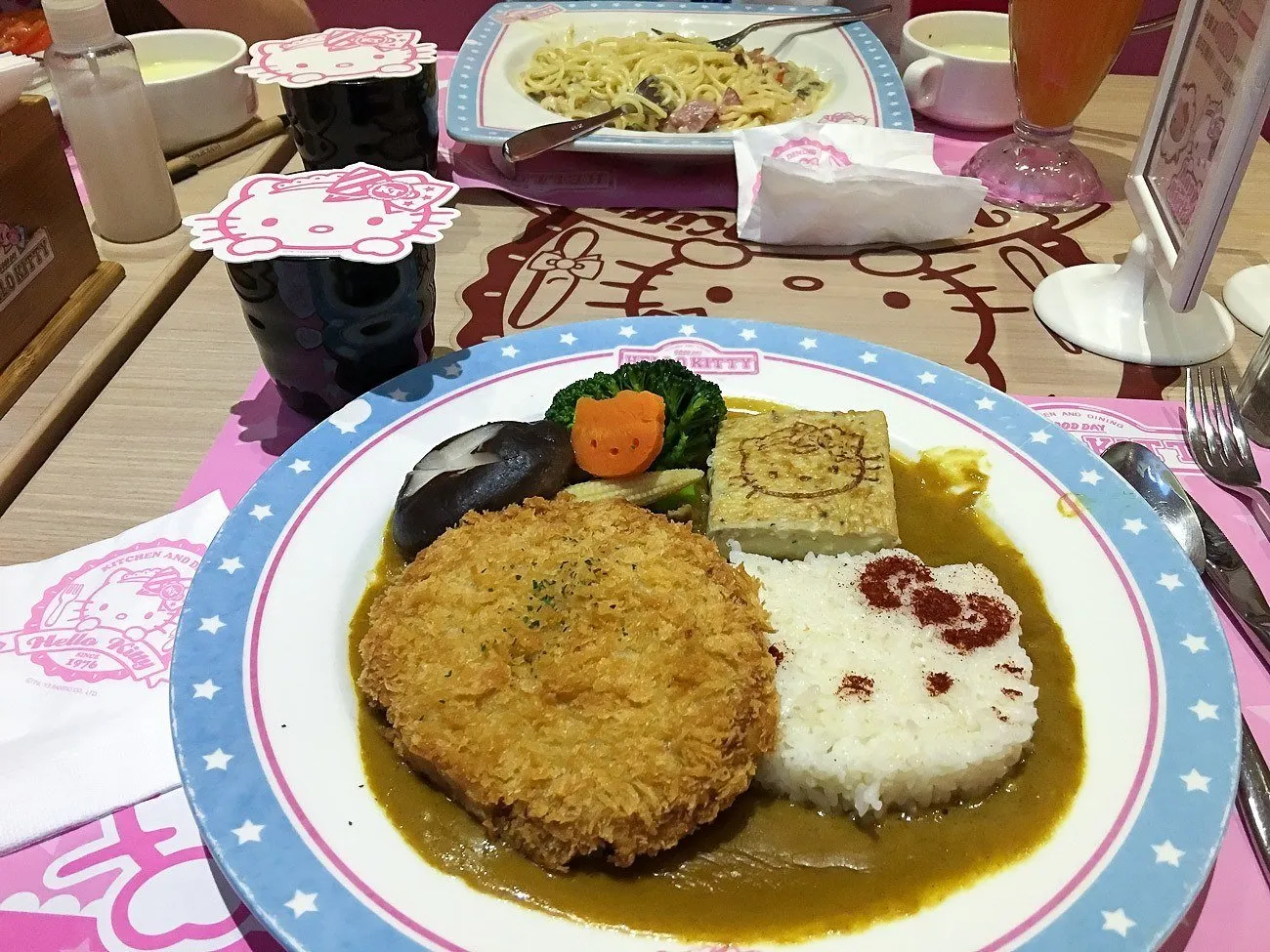 Curry cutlet at Hello Kitty Kitchen and Dining cafe in Taipei.