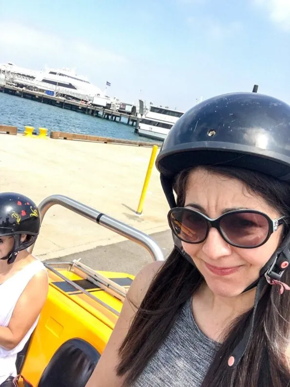 Take a tour of downtown San Diego in a crazy yellow car!