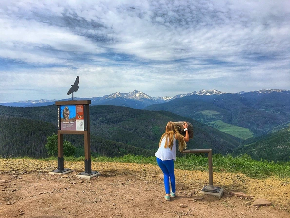 At Epic Discovery on Vail Mountain, guests learn about local wildlife on the 