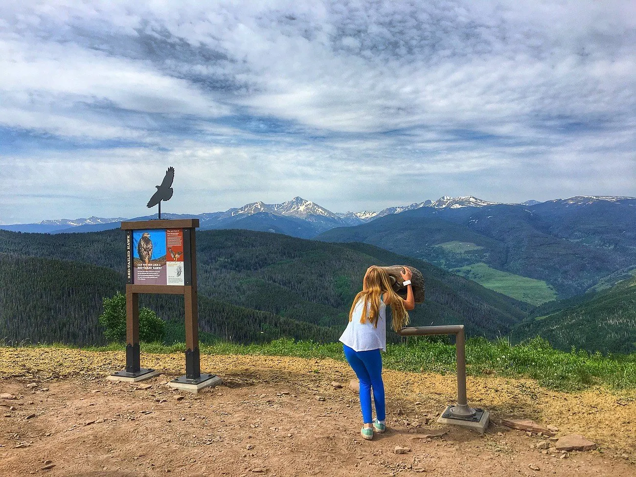 At Epic Discovery on Vail Mountain, guests learn about local wildlife on the 