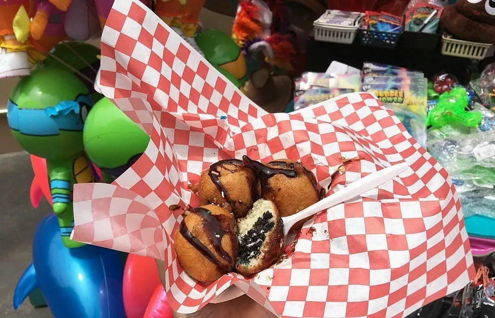 Delicious fried Oreos at the San Diego County Fair.