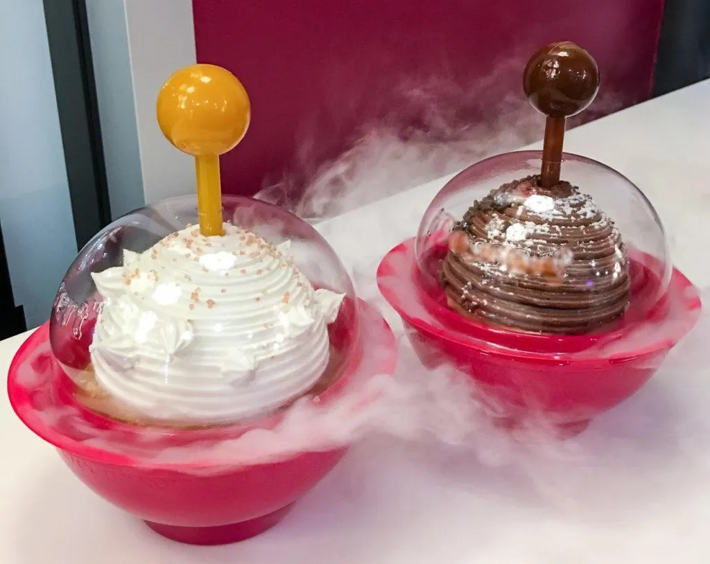 Crazy meringue and gelato desserts from iDessert in San Diego's Little Italy