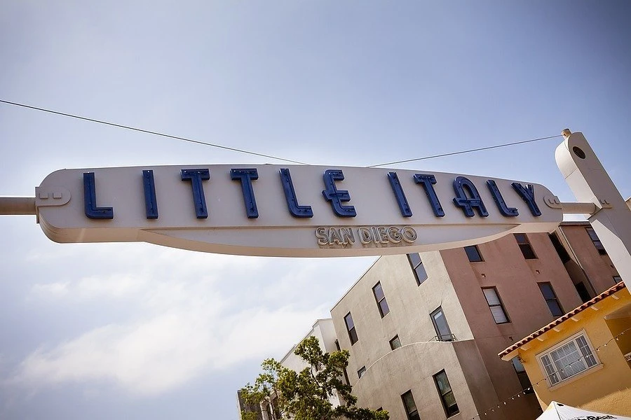 Little Italy sign in San Diego