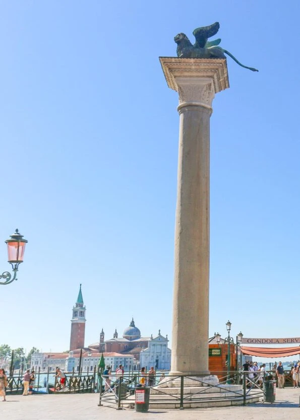 St. Mark's Lion at Piazzetta San Marco in Venice, Italy