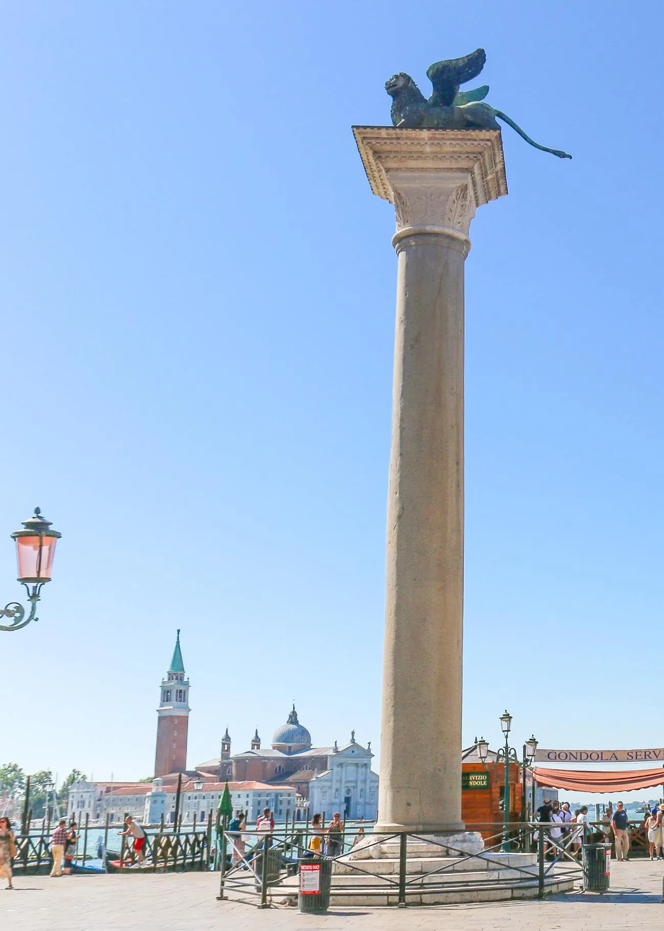 St. Mark's Lion at Piazzetta San Marco in Venice, Italy