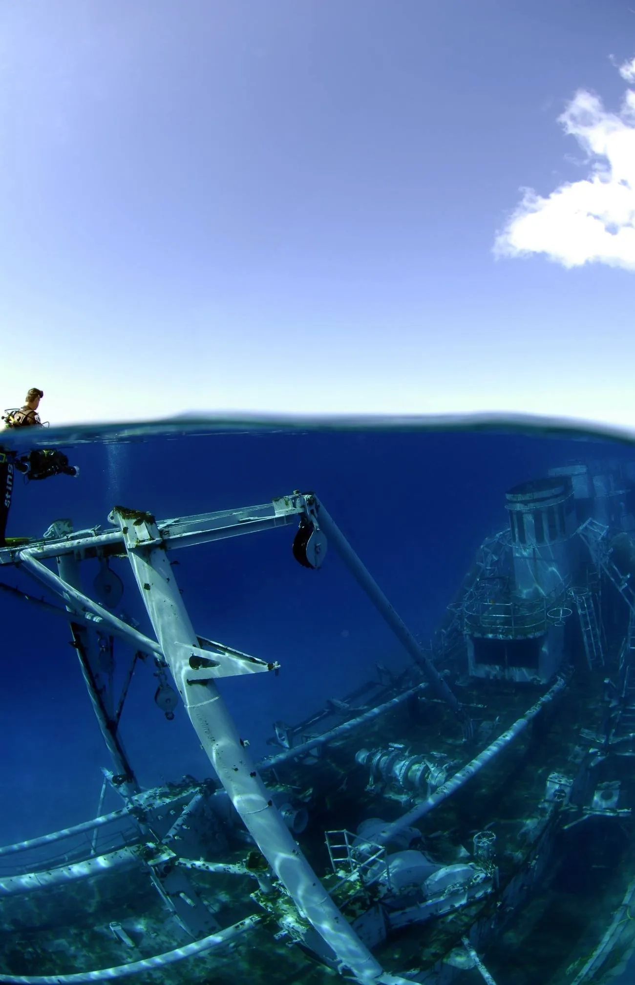 Snorkel or dive around the Kittiwake shipwreck in Grand Cayman.