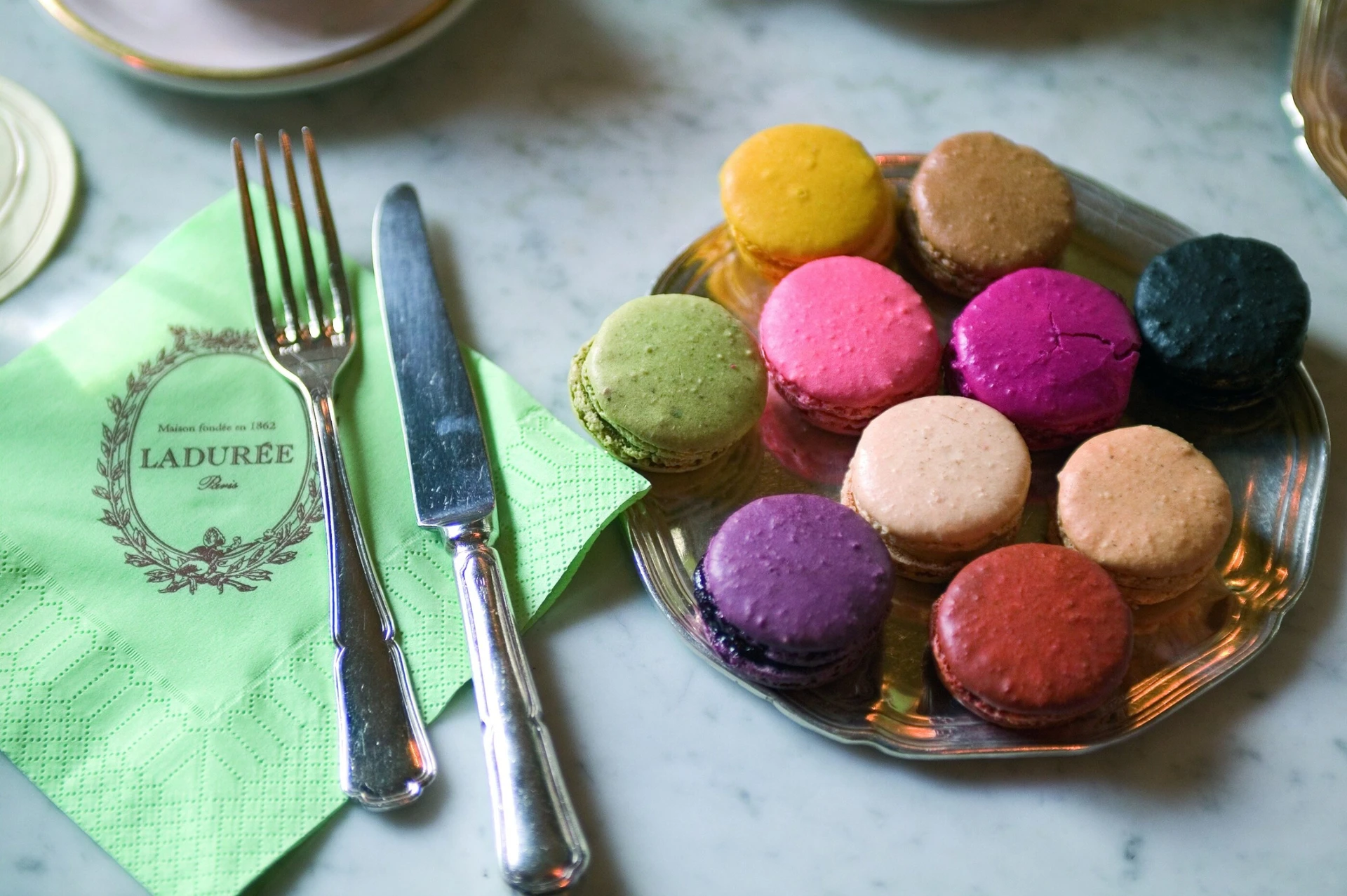 It's a tradition for us to have lunch at the Ladurée café in Paris. Here's why.