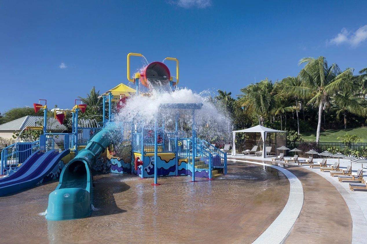 Starfish Cay is a special water play area for kids at The Ritz-Carlton, Grand Cayman
