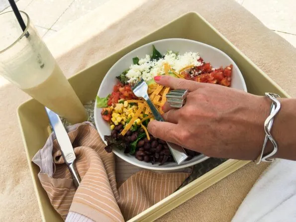 Bar Jack at The Ritz-Carlton, Grand Cayman serves food to the beach and pool
