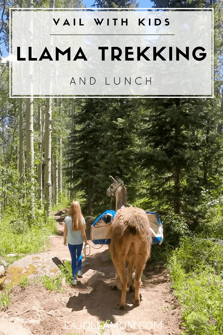 See why llama trekking (and lunch) is one of the best things to do in Vail with kids (or without) during a pretty Colorado summer.