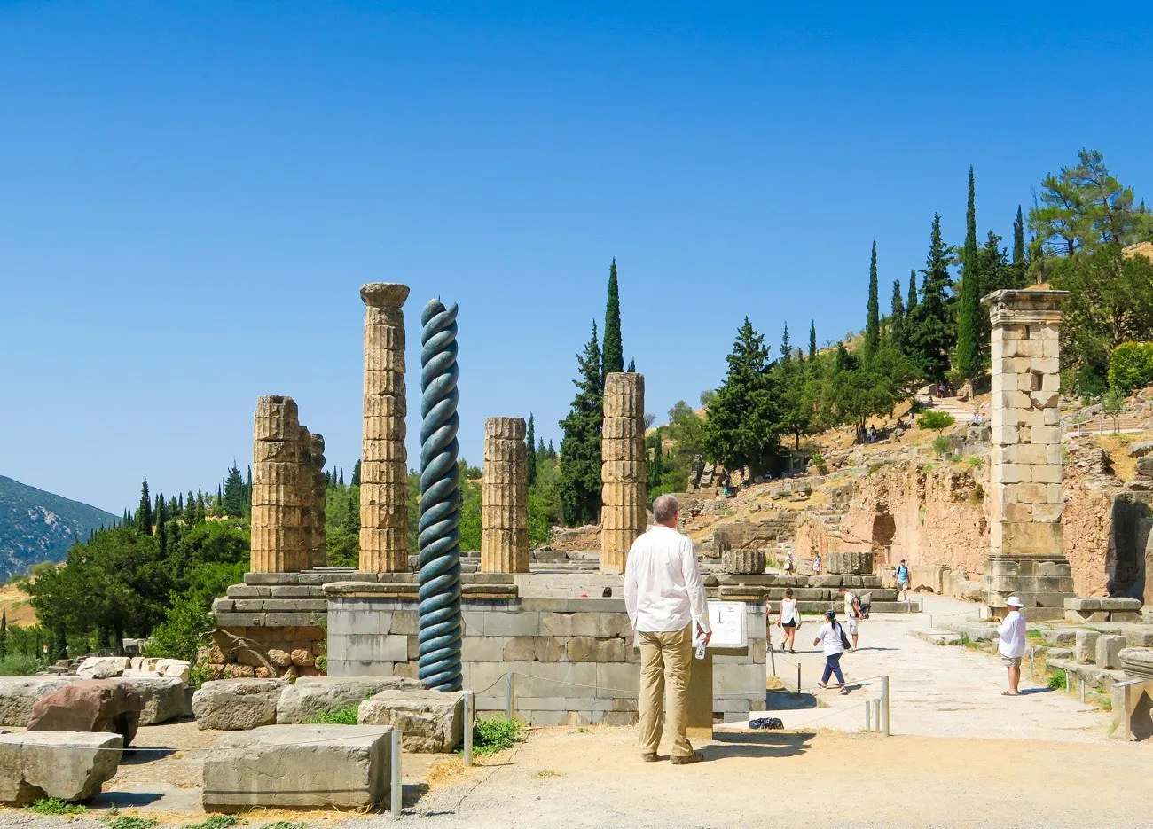 The Temple of Apollo is where the Oracle of Delphi was.