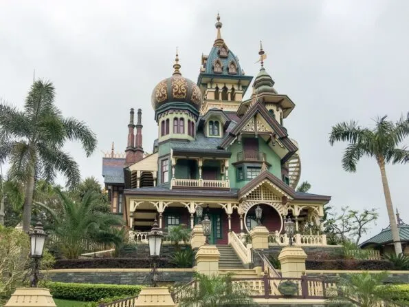 Mystic Manor exterior &mdash; it's one of the best rides at Hong Kong Disneyland