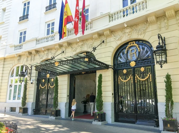 The Hotel Ritz, Madrid is located in the city's Golden Triangle of culture.