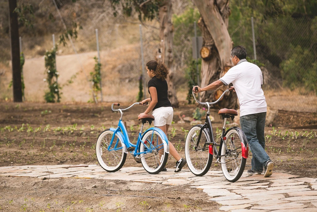 Rent bicycles at The Ranch at Laguna Beach to explore the trails around the boutique ranch hotel.